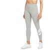 Nike W Nsw Club Logo2, Leggings Donna, Grigio Scuro/Bianco/Bianco, S