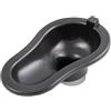 Harilla Toilette Portatile da Cantiere per Tubo in PVC da 80-110 mm 15,7x9,4x6,3 Pollici per Toilette di Emergenza Leggera per Adulti, Nero
