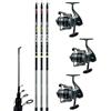 kolpo Combo pesca bolognese tre canne metri 5 + 3 mulinelli