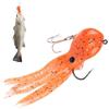 Generico Squid Bait Realistic Soft Octopus Lure Hook Saltwater Fishing Attraction Design Flexible Body Action Movement High Visibility Water Performance Durable Material | Ideal for Trout Walleye Crappie Perch