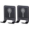 Tuxxjzm Supporto per racchetta da tennis da parete, resistente, salvaspazio, verticale, per garage, camera da letto, palestra, allenamento, 2 pezzi