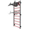 Marbo Sport - Set MHU1 - Spalliera per Montaggio a Parete 230x81 cm con Dip-Station Multifunzionale e Barra per trazioni - Palestra multifunzione, allenamento fitness e attrezzi palestra casa