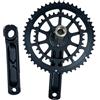Kfwfuaee Mountian Bike - Guarnitura da 165 mm, 34T-50T doppia corona velocità bici da strada bicicletta rotonda guarnitura per 9/10/11