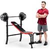 Marcy Panca Olimpica PM2084 + Set di dischi da 45 kg - Peso massimo utente 135 kg