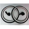 RMS Kit 2 Copertoni + 2 Camere d'Aria Bici 20 x 1.75 GRAZIELLA Bianco/Nero