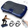 Triclicks Fitness Pedane Vibranti Ultra Slim , Piattaforma Vibrante , Fitness Pedana Vibrante e Oscillante | Altoparlanti Bluetooth | 2 Elastici | Telecomando | Musica | 180 Livelli | Portatile