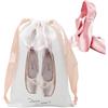 Generico Borse da Scarpe | con Cordino Sacca Satin per Scarpe da Danza,in Satin Lavabili per Ballerine Regalo Donne e Festeggiate