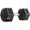Strength Shop Manubri Palestra Anti-Roll (1-70kg), Pesi Palestra in Acciaio Temprato con Rivestimento in Gomma Resistente, Impugnatura Ergonomica, Dumbbells per Allenamento Completo del Corpo