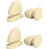 Zureto 2 paia di finte Shark Slide Fins, 3D Flower Fan Shark Slide Top Fins Accessories (Beige)