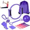 Generico Pilates Essential Kit 13 PCS, Kit Pilates Completo x casa, Allenamenti 9.8 Pilates Palla 12 Cerchio Magico Yoga Anello e Resistenza Bande per Le Donne Pilates Anel (Blu Pilates Ring)