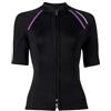 dPois Muta in Neoprene da 1,5 mm per Donna Maglia Protettiva Termica Manica Corta Top Rash Guard per Pesca Subacquea Muta per Immersione Snorkeling Surf e Nuoto Swimwear Nero M