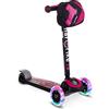 smarTrike Scooter by smarTrike T5 Bambini Scooter con Luce LED Ruote e Snack Tasche Scooter di Bambini Roller, Unisex, 201-0101, Rot, L