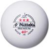 NITTAKU 3-stars Premium 40+ - Palline da ping pong (confezione da 6)