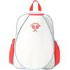 Generico Zaino Tennis per Bambini, Borsa Tennis Leggera, Borsa Portatile per Racchette Pickleball, Racchetta Badminton, Racchetta Squash (Bianco)