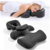 Strixorn Cuscino per il viso massaggiante con supporto per il torace Cuscino professionale per il viso per saloni di bellezza e SPA Cuscino combinato (Cuscino da collo grigio scuro)