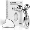 Lanfixilly leiwo Gua Sha in acciaio inox e rullo viso, strumento per scolpire il viso, cura della pelle in metallo, massaggiatore per donne
