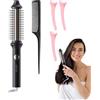 Generico Spazzola Per Capelli Ricci Riscaldata - Arricciacapelli Spazzola Rotonda per Styling - Pettine Arricciacapelli Anti-Scaldature Volumizzante per Uso Domestico