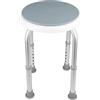 YJIIJY Sedile da Doccia Sgabello per Vasca, Ergonomico, Regolabile in Altezza, Girevole a 360°, Bianco