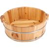 Fonowx Bacino per pediluvio in legno Vaschetta per piedi in legno Massaggio per la casa Fornitori di di consumo in legno per uso domestico portatile, 16x40 cm a