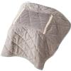 OUOULAJY Coperta elettrica scalda gambe invernale per camera da letto, casa, ufficio, grigio