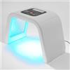cunnyend Maschera a LED, 7 colori, trattamento luce Pdt fotone, terapia, cura della pelle, terapia con luminoterapia, 287 SMD LED, per rassodare la pelle, ridurre le rughe, 48 x 31 x 23 cm