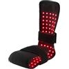 PHOLK Terapia della luce a infrarossi per piedi, scarpa per terapia a luce rossa con luce LED, 6 modalità EMS, cintura di trattamento a doppio effetto, timer 0-30 minuti, temperatura regolabile per corpo,