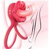 GQTYBZ Sexytoysys Coppia Anello Vibrante per Lei e Lui, 2 Motore 10 Modalità Sex Toys Uomo e Donna Stimolatore per Clitoride Toys Sessuali per Coppie Anello per Pene da Uomo Cockring Stimolatore Pene Sex Toy