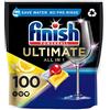 Finish Quantum Ultimate - Pastiglie per lavastoviglie al profumo di limone, 100 pezzi