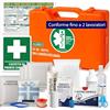 ONFARMA CASSETTA PRONTO SOCCORSO KIT MEDICAZIONE - Conforme D.M. 388 - A norma di legge per aziende (Fino a 2 lavoratori DM 388 Gr. C)