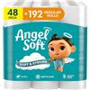 Angel Soft Carta igienica, 48 rotoli mega = 192 rotoli normali, carta igienica morbida e resistente