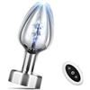 Generic Vibratore Vibratore Principiante Plug anale Plug anale in metallo Vibratore Telecomando Ano Masturbazione Giocattoli sessuali Per Donne Uomini Gay Giochi per adulti Prodotti 10 Velocità