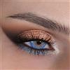 GLAMLENS Lenti a contatto colorate Catania Blue - azzurre mensili - con porta lenti a contatto -blu naturali in silicone idrogel - 2 pezzi - DIA 14.2 - senza correzione 0.00 diottrie lente a contatto