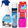 DC CASA NUNCAS LUSCOM 300 ML + BEL MARMO 500 ML + Pacco 5 Pezzi Panni Microfibra 30X40 cm