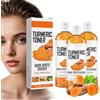 FLLUOUZH West Month Turmeric Toner Dark Spot Eraser, Turmeric Toner for Face Anti-Aging, Hydrating Moisturizing Facial Toner, Vitamin C and Turmeric Oil Toner Serum for Women (3 Pcs)