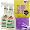 FEI FAN SET: 2x Detergente Spray DOCCIA, Trattamento Autopulente, Senza Asciugare. Mantiene La Doccia Pulita e Brillante, Ipoallergenico 500ml + Panno In Lattice SOFT, Formato 30x30cm