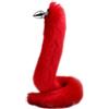 FJUJMLAN Plug anale super lungo da 78 cm Coda di volpe Plug anale in metallo Butt Plug con coda di volpe Stimolazione della prostata Dilatatore dell'ano SM Sexy Cosplay Fetish Giocattolo sessuale per donne(Nor