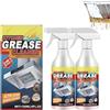 ZHCWEP 2pezzi Detergente potente per grassi da cucina,Detergente spray per macchie di olio da cucina,Detergente spray multiuso in schiuma,Detergente per macchie di olio pesanti