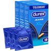 Durex 60 Preservativi DUREX Settebello XL Taglia Extra Large con Forma Easy On Realizzati in Lattice di Gomma Naturale - 6 Scatole da 10 Profilattici