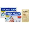 FEI FAN Vedo Chiaro 16 Salviettine Umidificate Monouso Studiate per la Pulizia delle Lenti degli Occhiali, da Vista e da Sole, degli Smartphone, dei Tablet e PC Portatili etc (12 CF da 16)