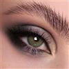 GLAMLENS Lenti a contatto colorate grigio Limone Grey - mensili - con porta lenti a contatto -grigie naturali in silicone idrogel - 2 pezzi - DIA 14.0 - senza correzione 0.00 diottrie lente a contatto