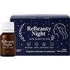 WeHealth ReBeauty Night | Trattamento Anti-Età, Sonno Profondo, Antirughe | Integratore Notte per Pelle e Sonno con Acido Ialuronico, Melatonina, Vitamine C, E, B2, Biotina, Passiflora | 12 Flaconcini da 15ml