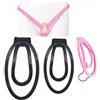 YZWDQYHDYS 2 pezzi gabbia di castità Fufu Clip dispositivo di castità, con 1 cintura di castità rosa, set di castità invisibile regolabile traspirante -A52IT (Bianco)