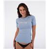 Hurley Maglia da Surf in Lycra a Maniche Corte da Donna