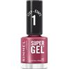 Rimmel London Smalto Unghie Super Gel, 12 ml, Effetto Gel a Lunga Durata, 032 Cocktail Passion