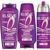 L'Oreal Paris L'Oréal Paris - Routine Effetto Lift istantaneo, capelli sottili e piatti, volume 72H, arricchito con peptidi di collagene, shampoo, balsamo, spray 2 in 1, Elseve Collagen Lifter