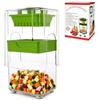 ARCA, Tagliaverdure Manuale con Contenitore - Taglio a Cubetti Rapido - Trita Verdure e Patate - Lama in Acciaio Inox - Lavabile in Lavastoviglie