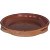 Generico Teglia in Terracotta Semismaltata 35 cm - Tegame Artigianale per Cottura al Forno - Fatta a Mano in Italia - Ideale per Lasagne, Parmigiana, Arrosti e Gratin