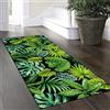Yinghesheng Tappeto Passatoia Cucina 2.60 metri Verde e NeroCon Motivo a Foglie Tropicali Tappeto Cucina Lungo,Tappeti Cucina,Tappeto Runner Tappeto Corridoio Lungo Tappeto Per Cucina,Camera，40x260cm