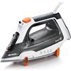 Ariete 6190 Step UP, Ferro da stiro intelligente, Piedini intelligenti, Piastra in ceramica Ultraglide con 57 fori, Serbatoio 320ml, 2400W, Vapore continuo 30g/min