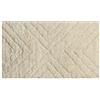 Olivo Tappeti OLIVO.shop | NATURAL tappeto bagno in cotone organico biologico, realizzato a mano, bio certificato, beige, 2 misure, trame geometriche assortite (ECRÙ PARQUETTE, 50X80 Cm)
